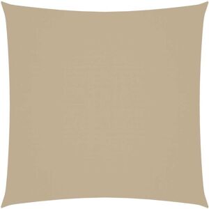 vidaXL solsejl 4x4 m firkantet oxfordstof beige