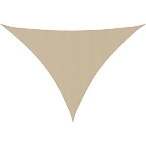 vidaXL solsejl 3x4x5 m trekantet oxfordstof beige