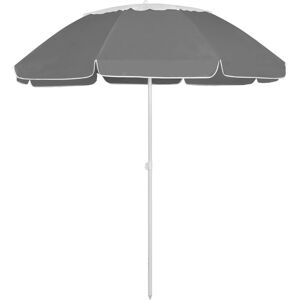 vidaXL strandparasol 300 cm antracitgrå