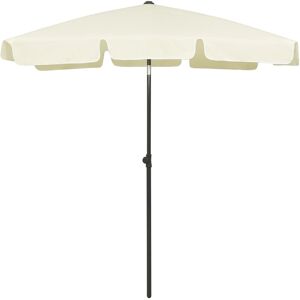 vidaXL strandparasol 180x120 cm sandgul