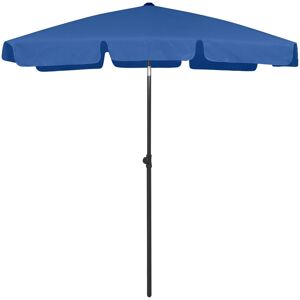 vidaXL strandparasol 180x120 cm azurblå