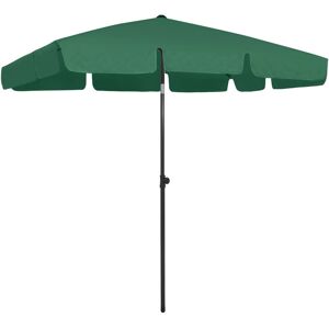 vidaXL strandparasol 200x125 cm grøn