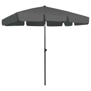 vidaXL strandparasol 200x125 cm antracitgrå