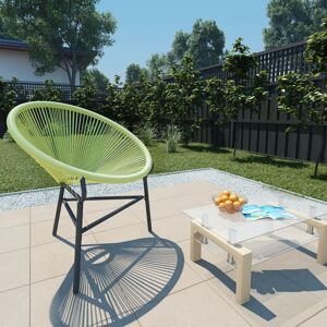 vidaXL Acapulco-stol polyrattan grøn