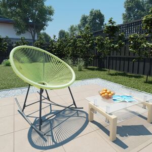 vidaXL Acapulco-stol polyrattan grøn