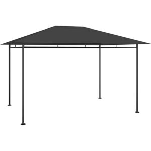 vidaXL pavillon 384x281x270 cm 180 g/m² antracitgrå