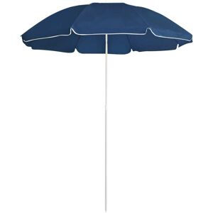 vidaXL parasol med stålstang 180 cm blå