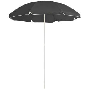 vidaXL parasol med stålstang 180 cm antracitgrå