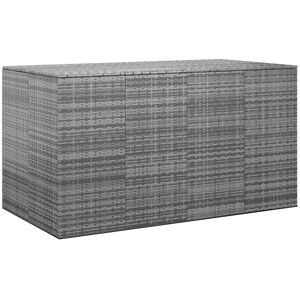 vidaXL hyndeboks 194x100x103 cm polyrattan grå