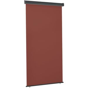 vidaXL sidemarkise til altan 117x250 cm brun