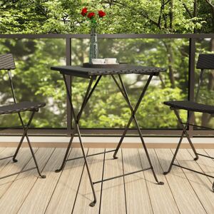 vidaXL foldbart bistrobord 55x54x71 cm polyrattan sort