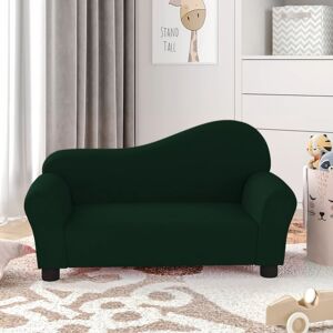 vidaXL sofa til børn fløjl mørkegrøn