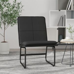 vidaXL loungestol 54x75x76 cm kunstlæder sort