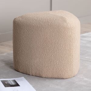 Venture Home puf Peg 46x46x41 cm teddystof beige