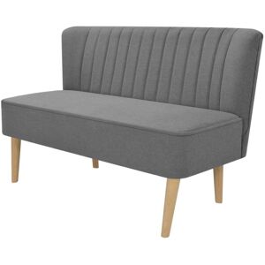 vidaXL stofsofa 117x55,5x77 cm lysegrå