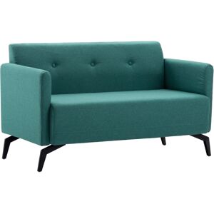 vidaXL 2-personers sofa 115x60x67 cm stofbetræk grøn