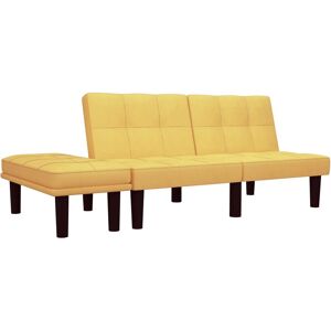 vidaXL 2-personers sofa stof gul