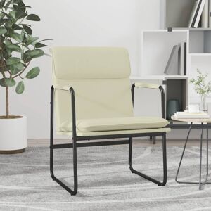 vidaXL loungestol 55x64x80 cm kunstlæder cremefarvet