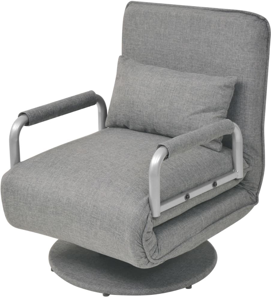 vidaXL drejestol og sovesofa lysegrå vidaXL drejestol og sovesofa lysegrå