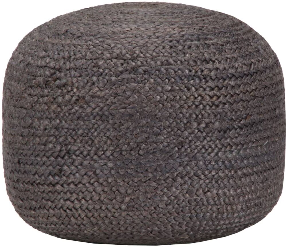 vidaXL håndlavet puf 45 x 30 cm jute mørkegrå vidaXL håndlavet puf 45 x 30 cm jute mørkegrå