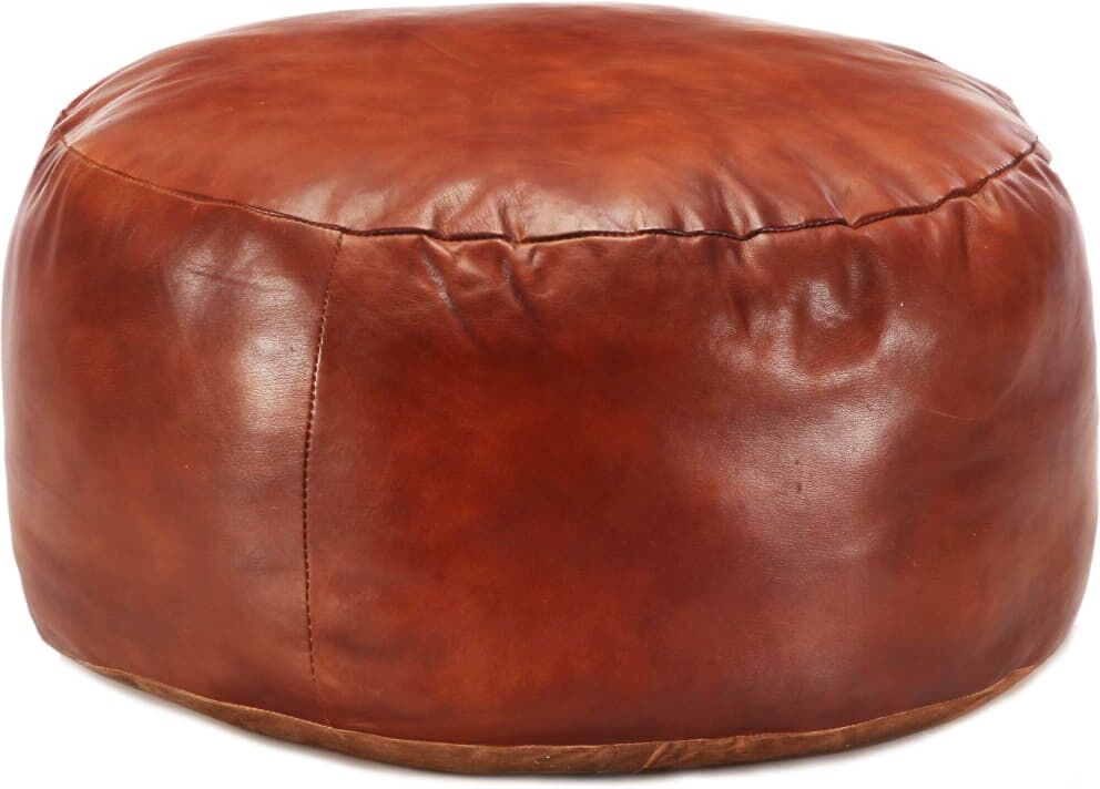 vidaXL puf 60 x 30 cm ægte gedeskind gyldenbrun vidaXL puf 60 x 30 cm ægte gedeskind gyldenbrun