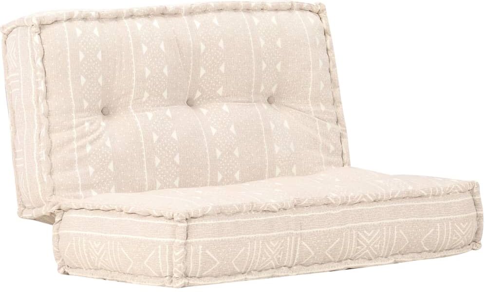 vidaXL puf 100x100x20 cm stof beige vidaXL puf 100x100x20 cm stof beige