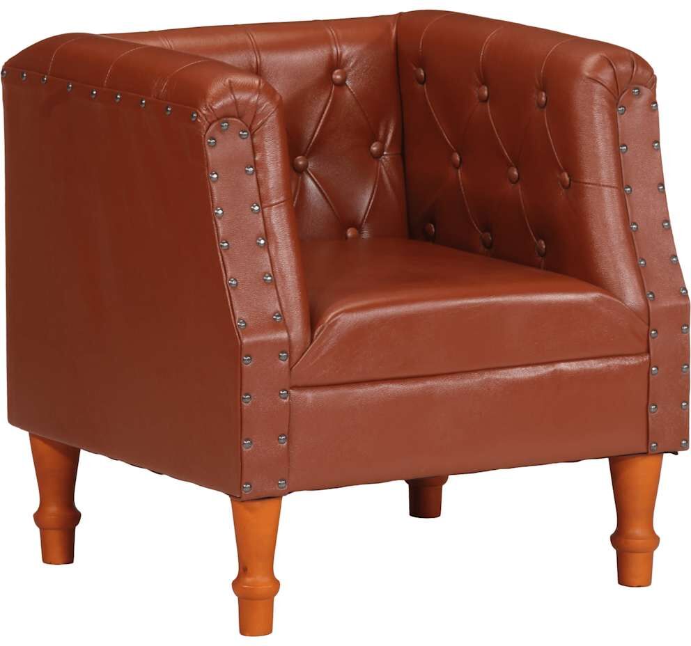 vidaXL lænestol ægte læder brun vidaXL lænestol ægte læder brun