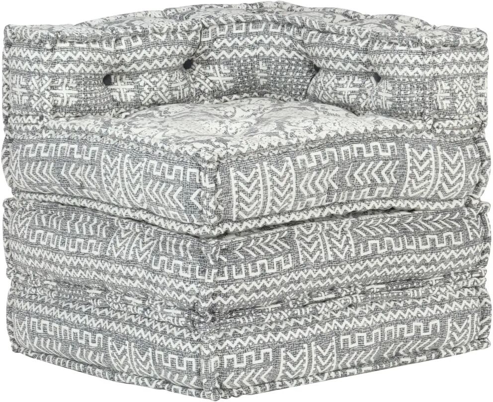 vidaXL modulær puf stof lysegrå vidaXL modulær puf stof lysegrå