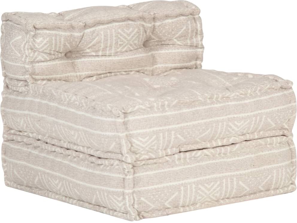 vidaXL puf modulær stof beige vidaXL puf modulær stof beige