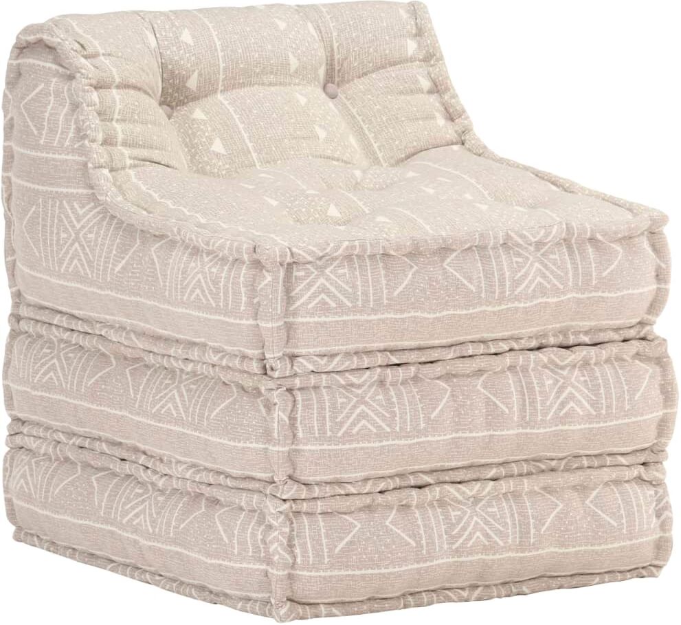 vidaXL puf modulær stof beige vidaXL puf modulær stof beige