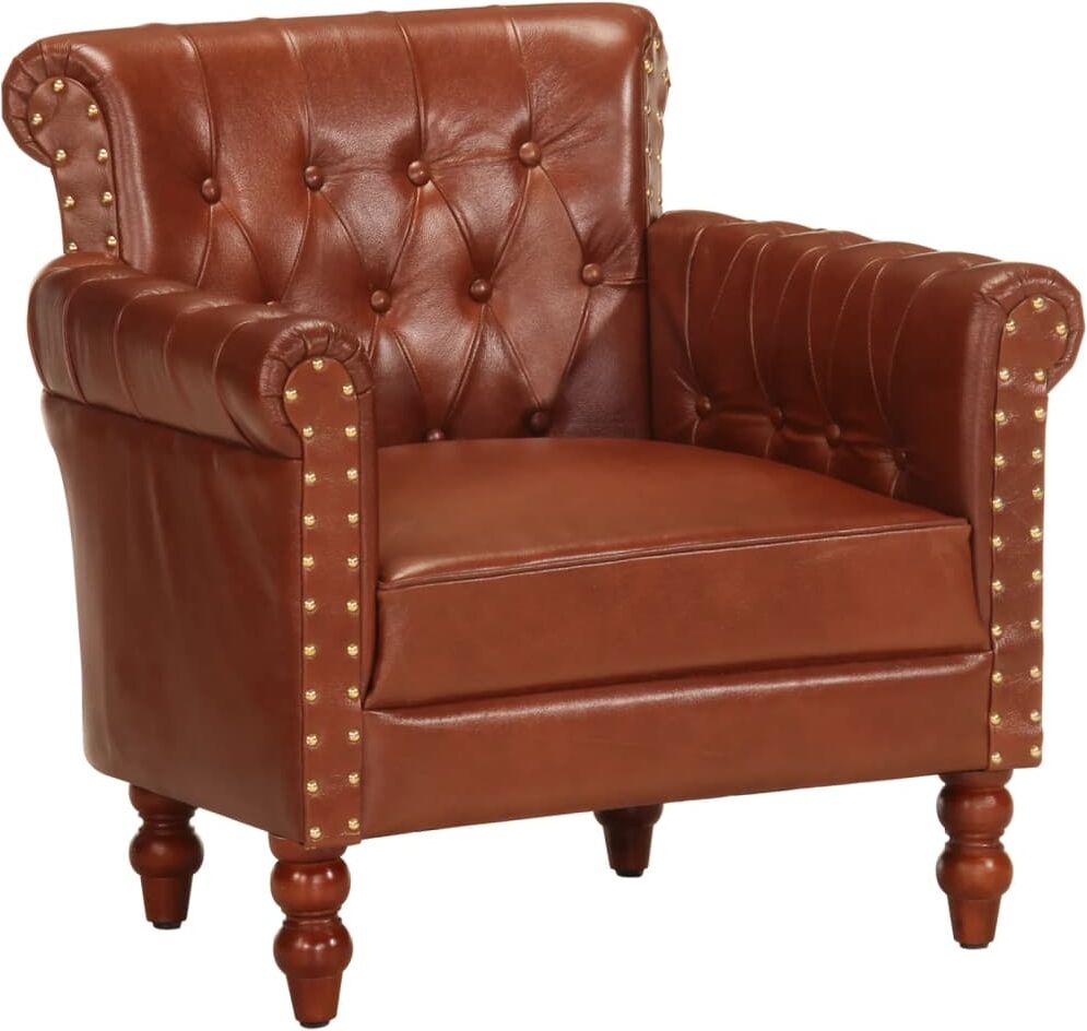 vidaXL lænestol ægte gedeskind brun vidaXL lænestol ægte gedeskind brun