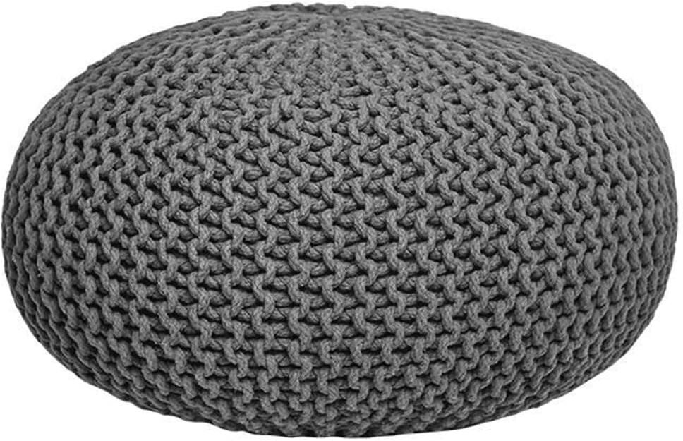 LABEL51 puf str. L strikket bomuld mørkegrå LABEL51 puf str. L strikket bomuld mørkegrå