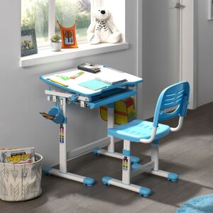 Vipack skrivebord med stol til børn Comfortline 201 blå og hvid