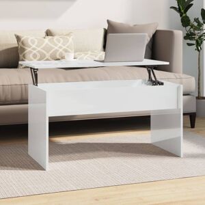 vidaXL sofabord 102x50,5x52,5 cm konstrueret træ hvid højglans