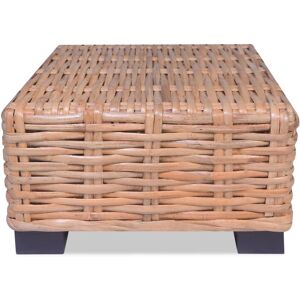 vidaXL sofabord i naturrattan 45 x 45 x 30 cm