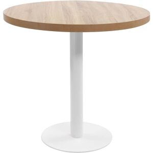 vidaXL bistrobord 80 cm MDF lysebrun