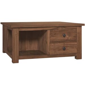 vidaXL sofabord 68x68x33 cm massivt teaktræ