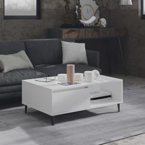 vidaXL sofabord 90x60x35 cm spånplade hvid