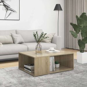 vidaXL sofabord 90x67x33 cm konstrueret træ sonoma-eg