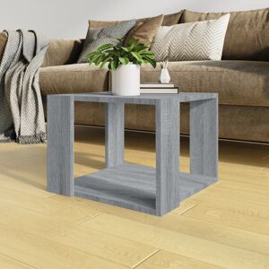 vidaXL sofabord 40x40x30 cm konstrueret træ grå sonoma-eg