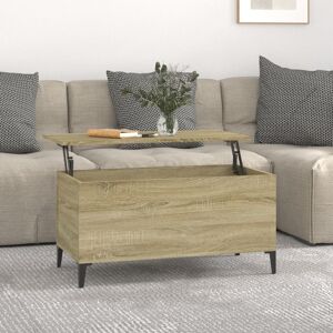 vidaXL sofabord 90x44,5x45 cm konstrueret træ sonoma-eg