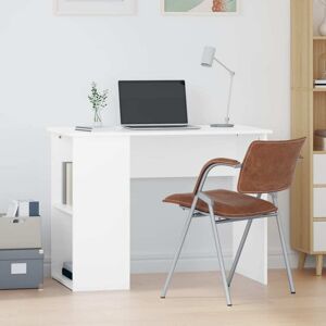 vidaXL skrivebord 100x55x75 cm konstrueret træ hvid