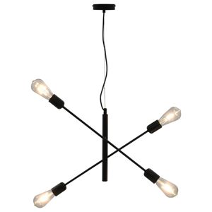 vidaXL loftlampe E27 sort