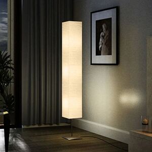 vidaXL standerlampe med stålfod 170 cm beige