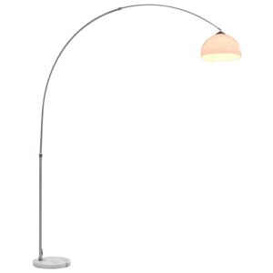 vidaXL buet lampe 60 W E27 200 cm sølvfarvet