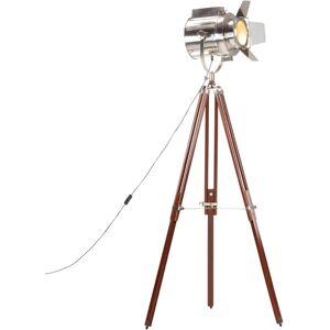 vidaXL gulvlampe med trefod 180 cm massivt mangotræ