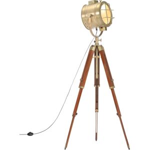 vidaXL gulvlampe med trefod 165 cm massivt mangotræ