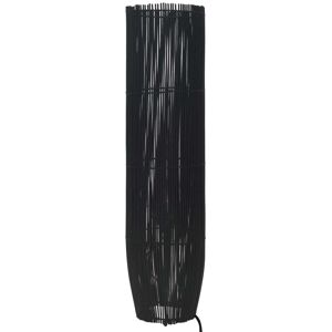 vidaXL gulvlampe E27 61 cm piletræ sort