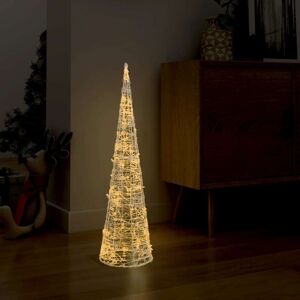 vidaXL dekorativ LED-lyskegle 90 cm akryl varmt hvidt lys