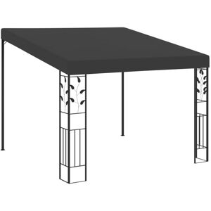 vidaXL vægmonteret pavillon 3x3x2,5 m antracitgrå